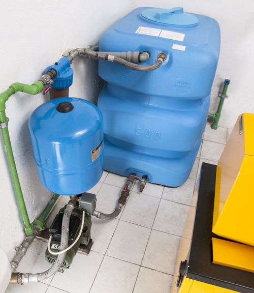 Serbatoi salvaspazio in polietilene per acqua potabile - capienza 500 litri  CPB Serbatoi cisterne per acqua