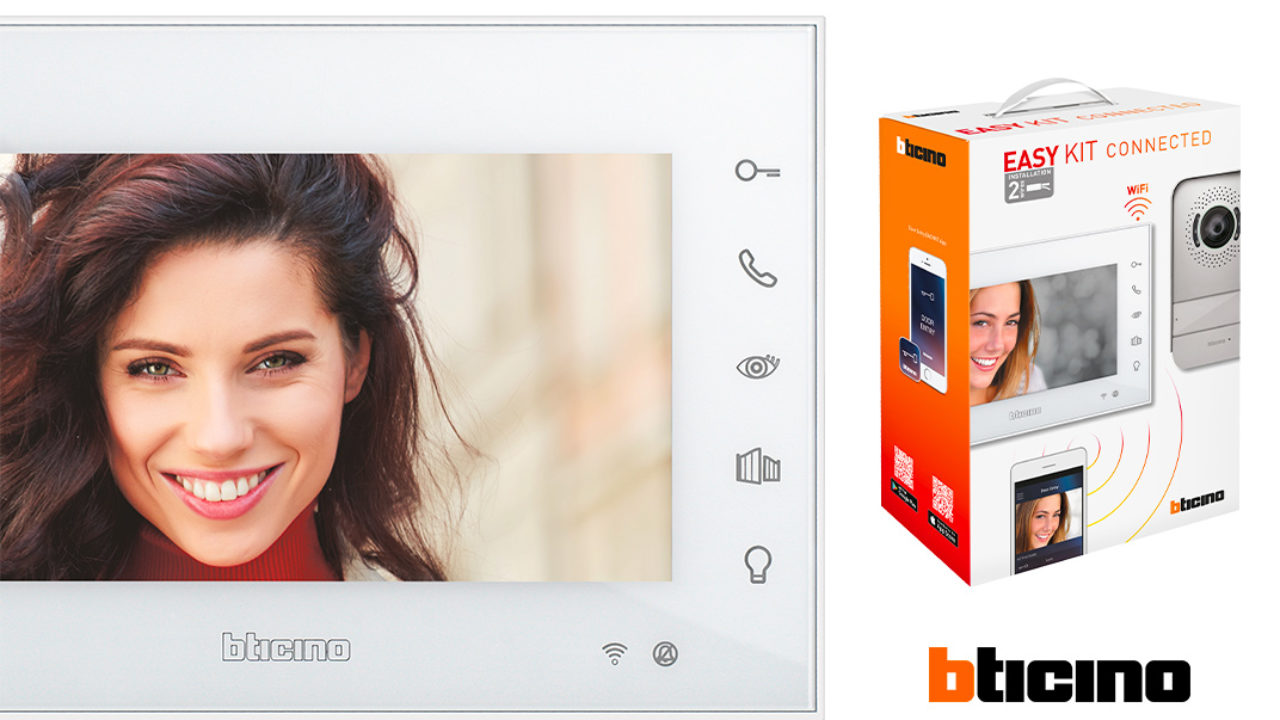 Citofono Bticino 2 Fili Manuale.Videocitofono Easy Kit Connesso Di Bticino Controllabile Da Remoto